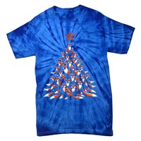 Fox Christmas Tree Fox Xmas Tree Tie-Dye T-Shirt