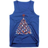 Fox Christmas Tree Fox Xmas Tree Tank Top