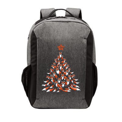 Fox Christmas Tree Fox Xmas Tree Vector Backpack