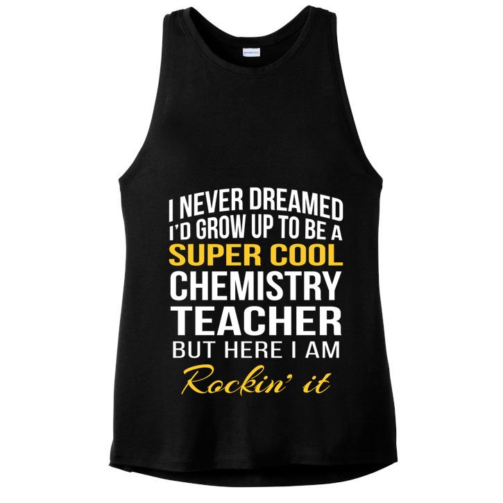 Funny Chemistry Teacher Gift Funny Gift Great Gift Ladies PosiCharge Tri-Blend Wicking Tank