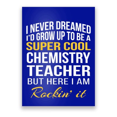 Funny Chemistry Teacher Gift Funny Gift Great Gift Poster