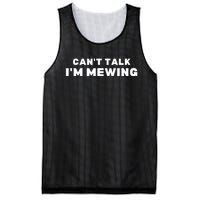 Fuuny CanT Talk IM Mewing Design Mewing Mesh Reversible Basketball Jersey Tank