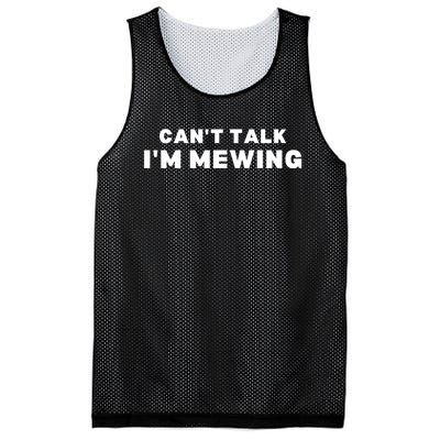 Fuuny CanT Talk IM Mewing Design Mewing Mesh Reversible Basketball Jersey Tank