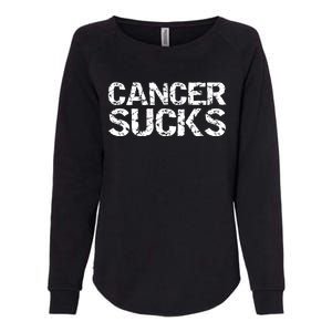 Funny Cancer Treatt Patient Gift Encouraging Cancer Sucks Cute Gift Womens California Wash Sweatshirt