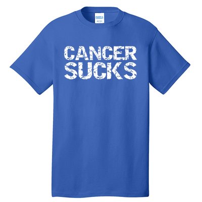 Funny Cancer Treatt Patient Gift Encouraging Cancer Sucks Cute Gift Tall T-Shirt