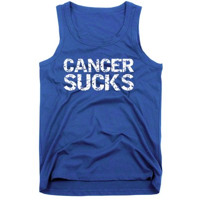 Funny Cancer Treatt Patient Gift Encouraging Cancer Sucks Cute Gift Tank Top