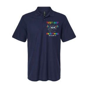 Funny Cat Test Day It's Fine I'm Fine Everything Is Fine Softstyle Adult Sport Polo