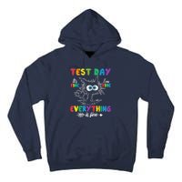 Funny Cat Test Day It's Fine I'm Fine Everything Is Fine Tall Hoodie