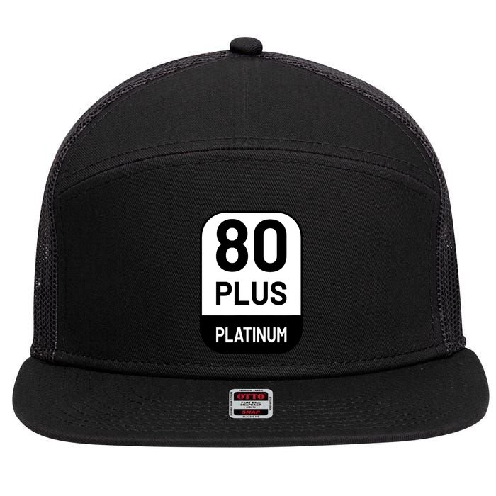 Funny Computer Tech Power Supply Novelty Designed 7 Panel Mesh Trucker Snapback Hat