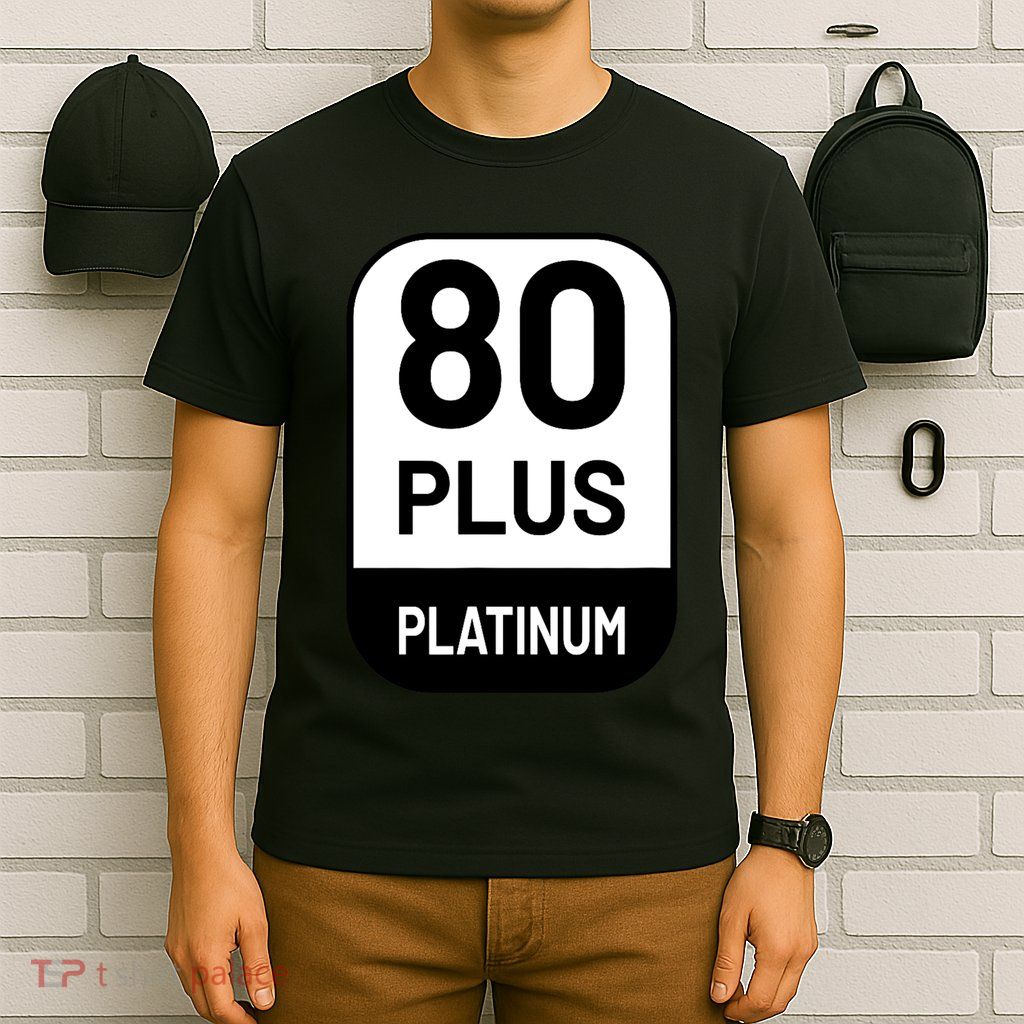 Funny Computer Tech Power Supply Novelty Designed T-Shirt