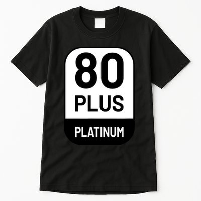 Funny Computer Tech Power Supply Novelty Designed Tall T-Shirt