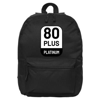 Funny Computer Tech Power Supply Novelty Designed 16 in Basic Backpack