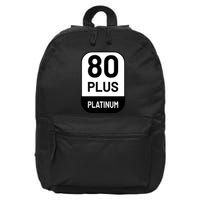 Funny Computer Tech Power Supply Novelty Designed 16 in Basic Backpack