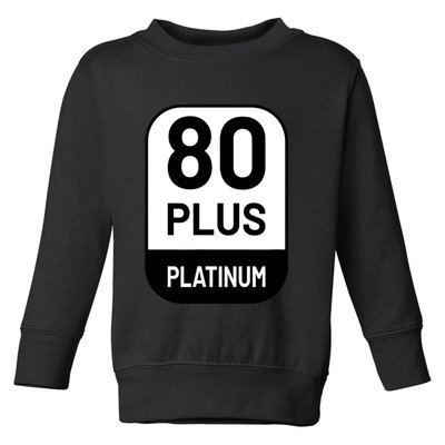 Funny Computer Tech Power Supply Novelty Designed Toddler Sweatshirt