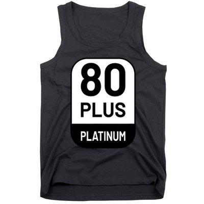 Funny Computer Tech Power Supply Novelty Designed Tank Top