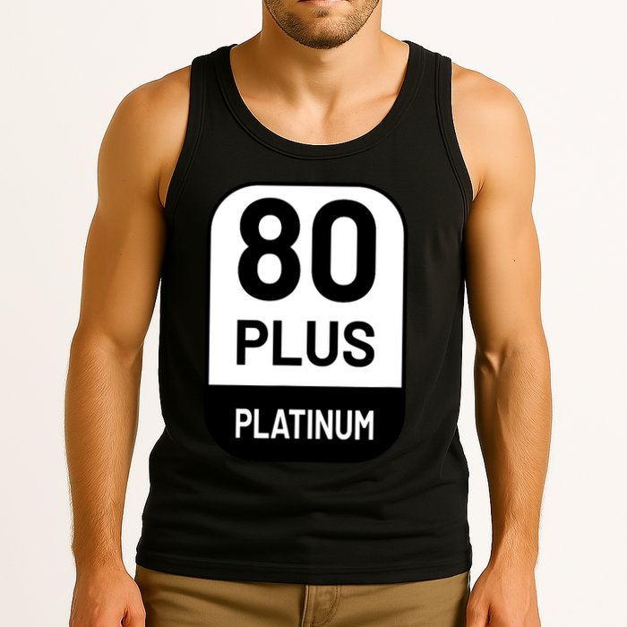Funny Computer Tech Power Supply Novelty Designed Tank Top