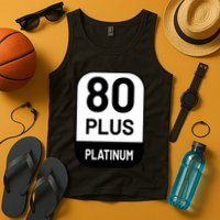 Funny Computer Tech Power Supply Novelty Designed Tank Top