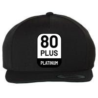 Funny Computer Tech Power Supply Novelty Designed Wool Snapback Cap