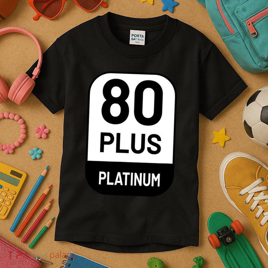 Funny Computer Tech Power Supply Novelty Designed Kids T-Shirt