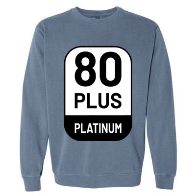 Funny Computer Tech Power Supply Novelty Designed Garment-Dyed Sweatshirt