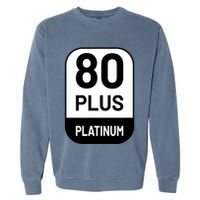 Funny Computer Tech Power Supply Novelty Designed Garment-Dyed Sweatshirt