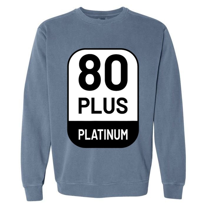 Funny Computer Tech Power Supply Novelty Designed Garment-Dyed Sweatshirt