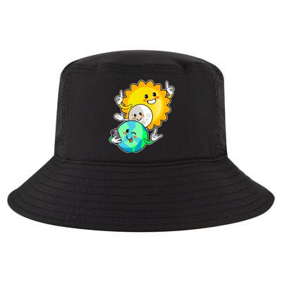 Funny Cute Total Solar Eclipse Earth Moon Sun Selfie Cool Comfort Performance Bucket Hat