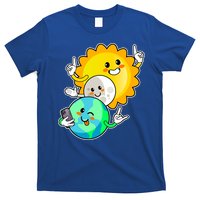 Funny Cute Total Solar Eclipse Earth Moon Sun Selfie T-Shirt