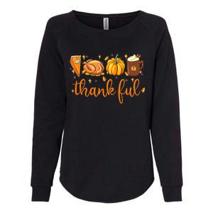 Funny Cute Thankful Happy Turkey Day Thanksgiving Pumpkin Spice Womens California Wash Sweatshirt