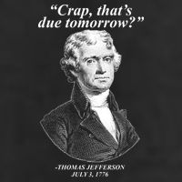Funny Crap Thats Due Tomorrow Thomas Jefferson Trucker Hat