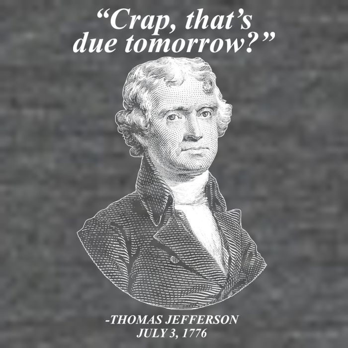 Funny Crap Thats Due Tomorrow Thomas Jefferson Wool Snapback Cap