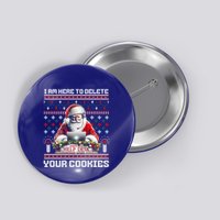 Funny Christmas Tech Support Computer Programmer Great Gift Button
