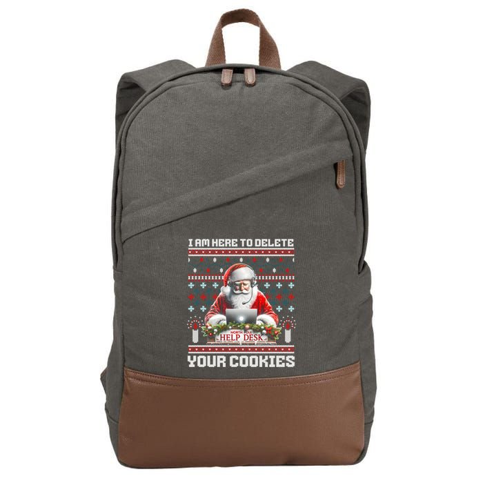 Funny Christmas Tech Support Computer Programmer Great Gift Cotton Canvas Backpack