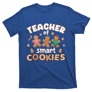 Funny Christmas Teacher Of Smart Cookies Students Xmas Gift T-Shirt