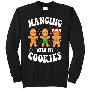 Funny Christmas Teacher Gingerbread Hanging With My Cookies Sweatshirt