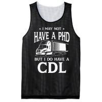 Funny CDL Trucker Mesh Reversible Basketball Jersey Tank