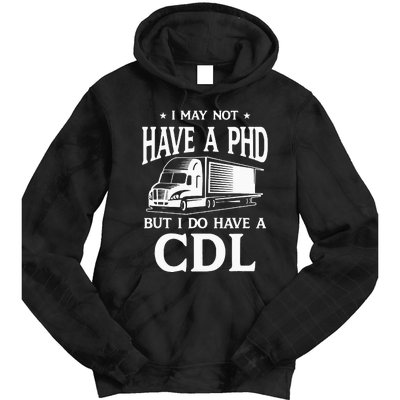 Funny CDL Trucker Tie Dye Hoodie