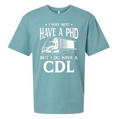 Funny CDL Trucker Sueded Cloud Jersey T-Shirt