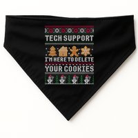 Funny Christmas Tech Support Computer Programmer Xmas USA-Made Doggie Bandana