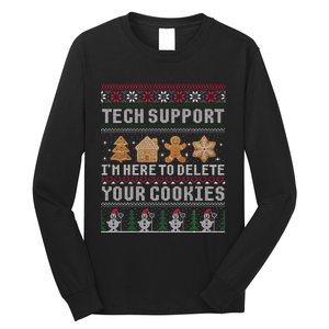 Funny Christmas Tech Support Computer Programmer Xmas Long Sleeve Shirt