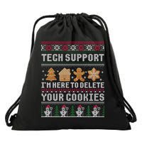 Funny Christmas Tech Support Computer Programmer Xmas Drawstring Bag