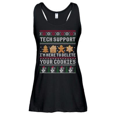 Funny Christmas Tech Support Computer Programmer Xmas Ladies Essential Flowy Tank