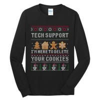 Funny Christmas Tech Support Computer Programmer Xmas Tall Long Sleeve T-Shirt