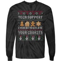 Funny Christmas Tech Support Computer Programmer Xmas Tie-Dye Long Sleeve Shirt