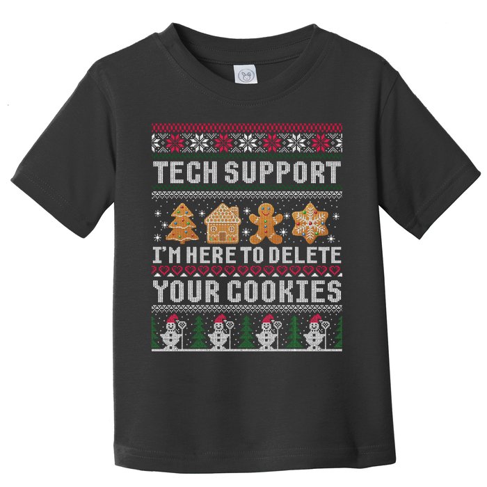 Funny Christmas Tech Support Computer Programmer Xmas Toddler T-Shirt