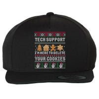 Funny Christmas Tech Support Computer Programmer Xmas Wool Snapback Cap