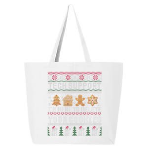 Funny Christmas Tech Support Computer Programmer Xmas 25L Jumbo Tote