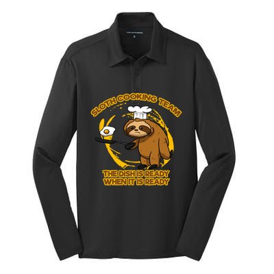 Family Cooking Team Head Gift Silk Touch Performance Long Sleeve Polo