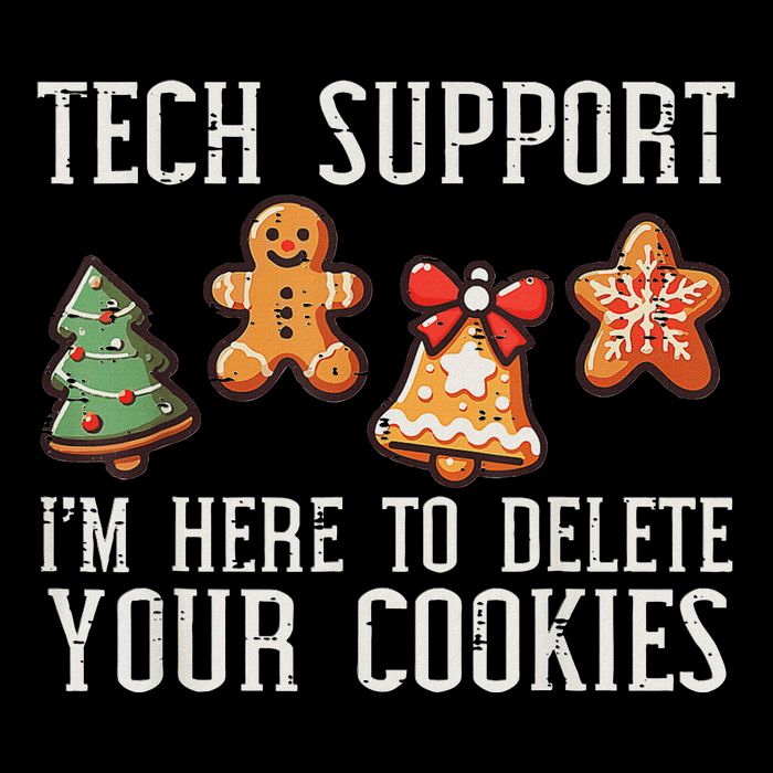 Funny Christmas Tech Support Here To Delete Cookies Mousepad