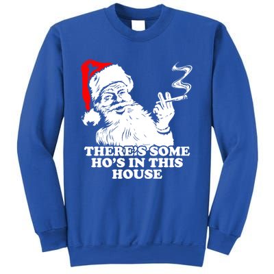 Funny Christmas Theres Some Hos In This House Vintage Cool Gift Sweatshirt